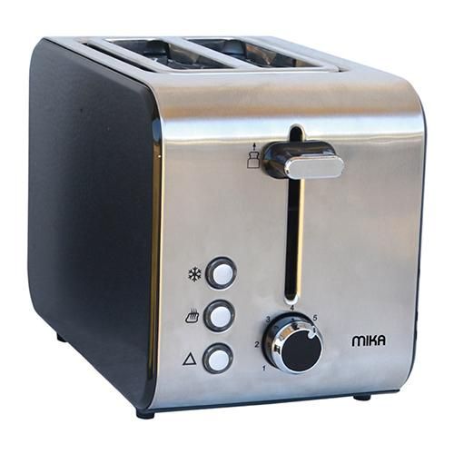 Mika Toaster, 2 Slice, 715W - 850W, Stainless Steel