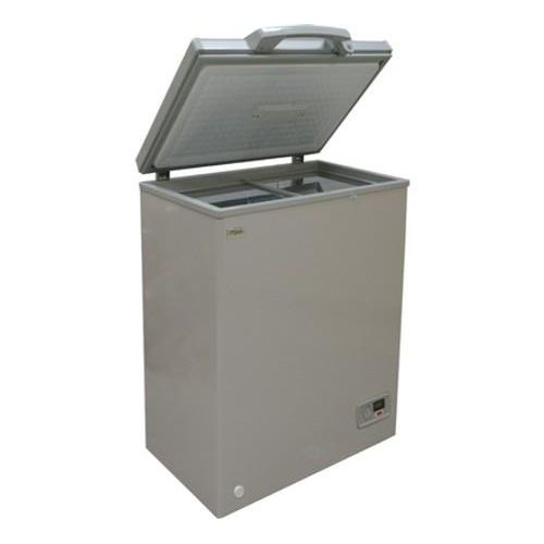 Mika Chest Freezer, 99L, Aluminium Inner, Silver Grey