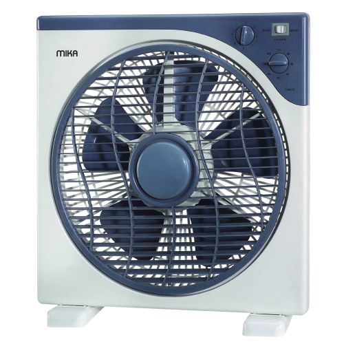 Mika MFB1210/DG, 12" Square Box Fan, 60W - Light & Dark Grey