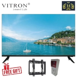 VITRON 32 INCH ELECTRONICS FRAMELESS HD DIGITAL TV LED TELEVISION HTC3218 USB HDMI PORTS WITH INBUILT DECODER HDMI USB Ports+ A FREE TVGUARD+BRACKET