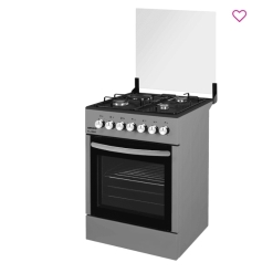 ARMCO GC-F5831FX(SL) – 3Gas+1Electric, 58X58 Oven+Grill, One Touch Auto ignition, Glass Lid, Rotisserie, Mechanical Timer, Silver.