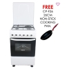 ARMCO GC-F5531PX(W) – 3Gas + 1Electric , Static Electric Oven/Grill 50X50, Rotisserie, Button ignition, White.