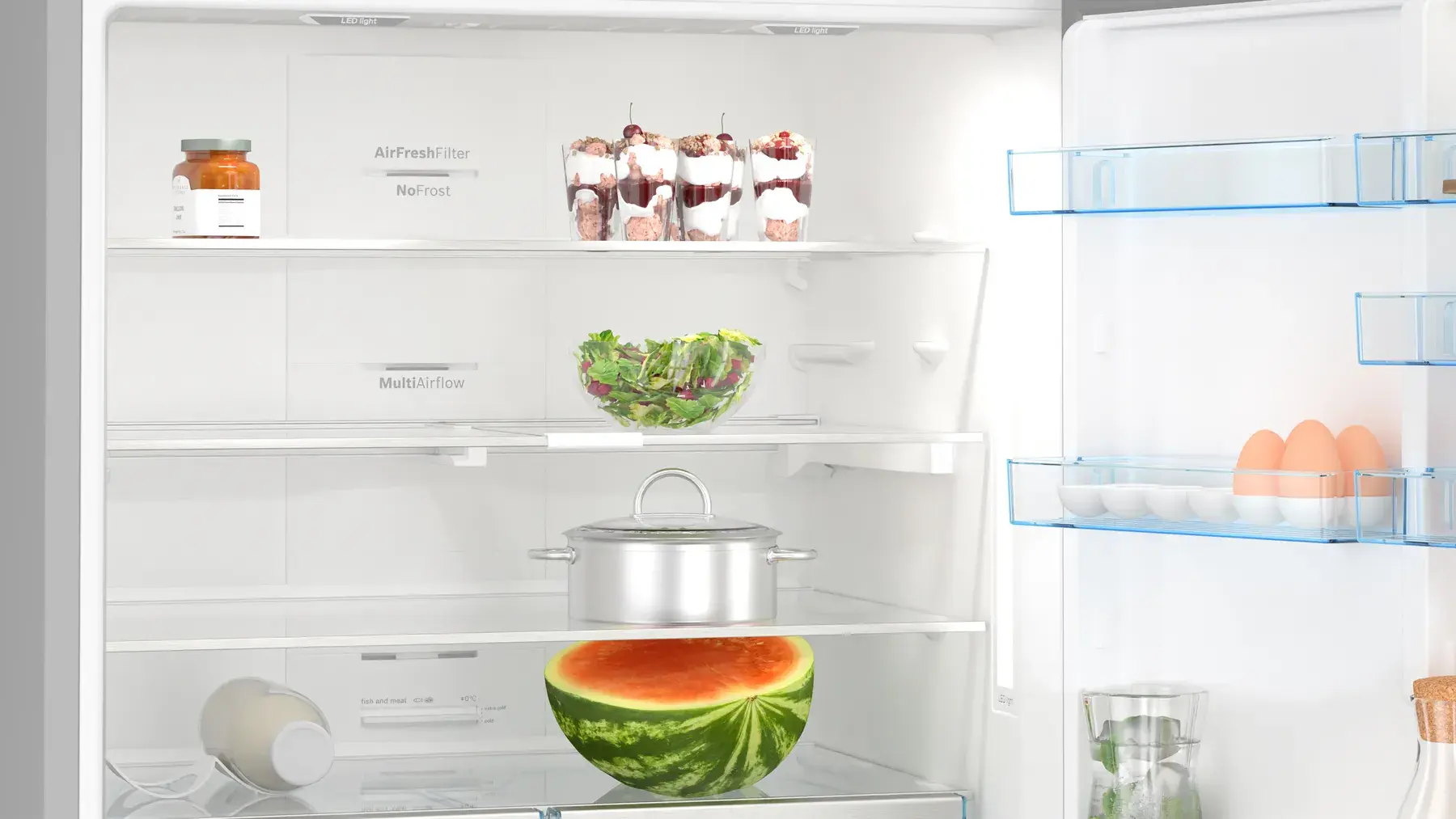 Bosch KGN86CI3N5 Bottom Mount Freezer Fridge - 619L, Silver