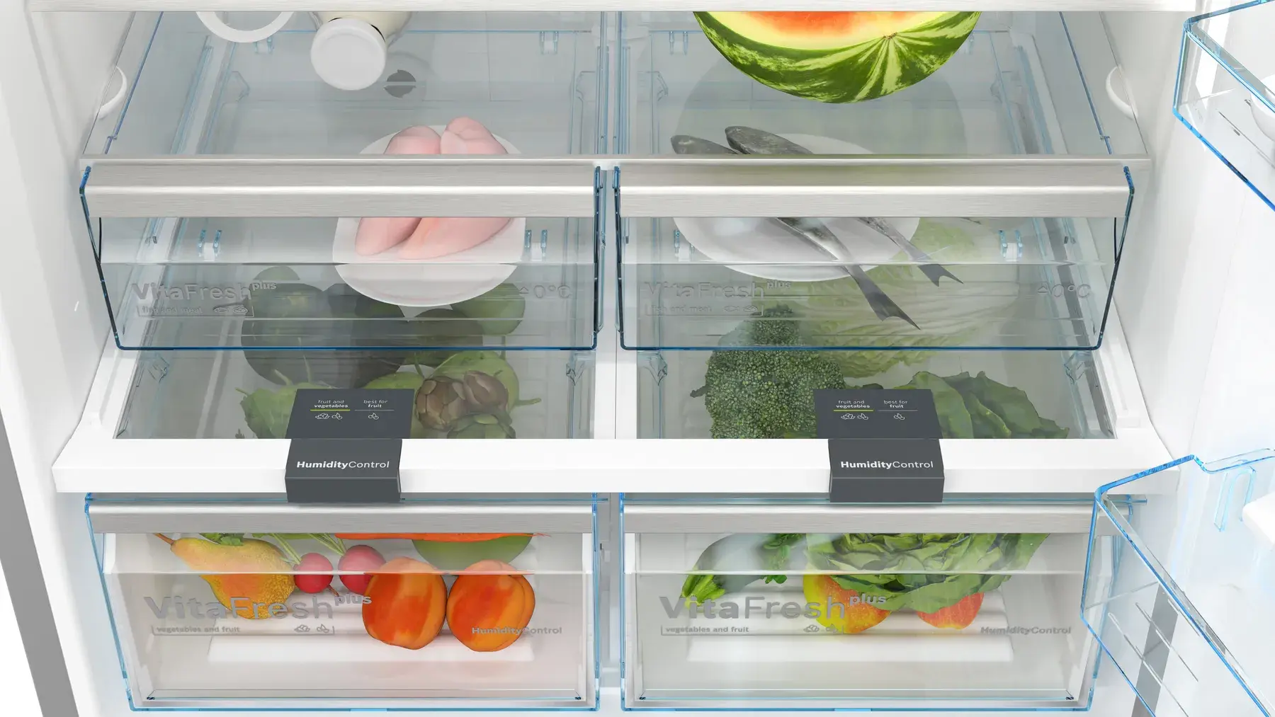 Bosch KGN86CI3N5 Bottom Mount Freezer Fridge - 619L, Silver