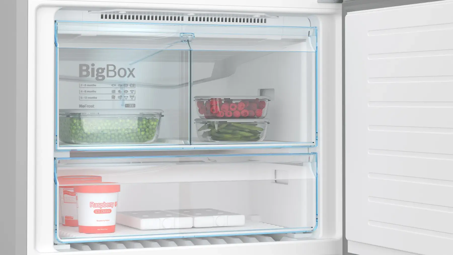 Bosch KGN86CI3N5 Bottom Mount Freezer Fridge - 619L, Silver