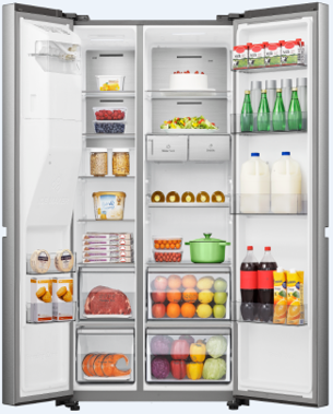 Hisense RC-70WS4SA Side by Side Inverter Fridge - 601L
