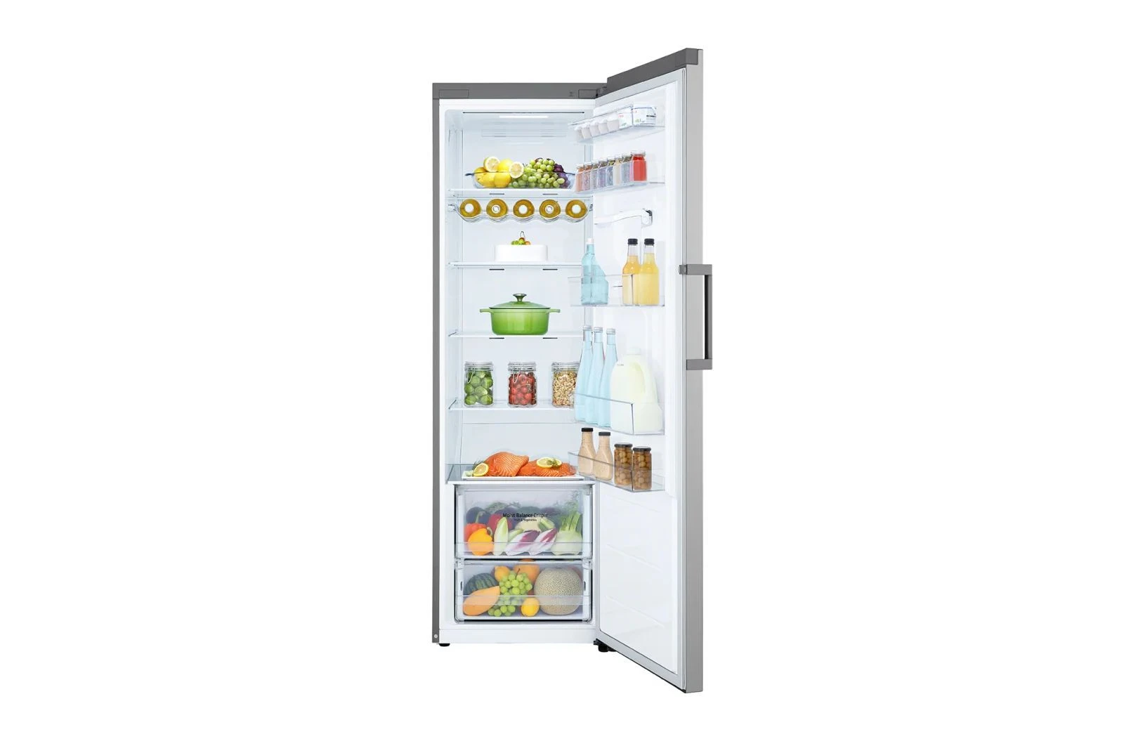 LG GC-F411ELDM Single Door Fridge - 384L, Silver