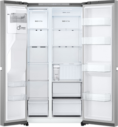 LG GC-L257KLKW Side by Side Fridge, 641L – Linear Cooling, Smart Inverter Compressor