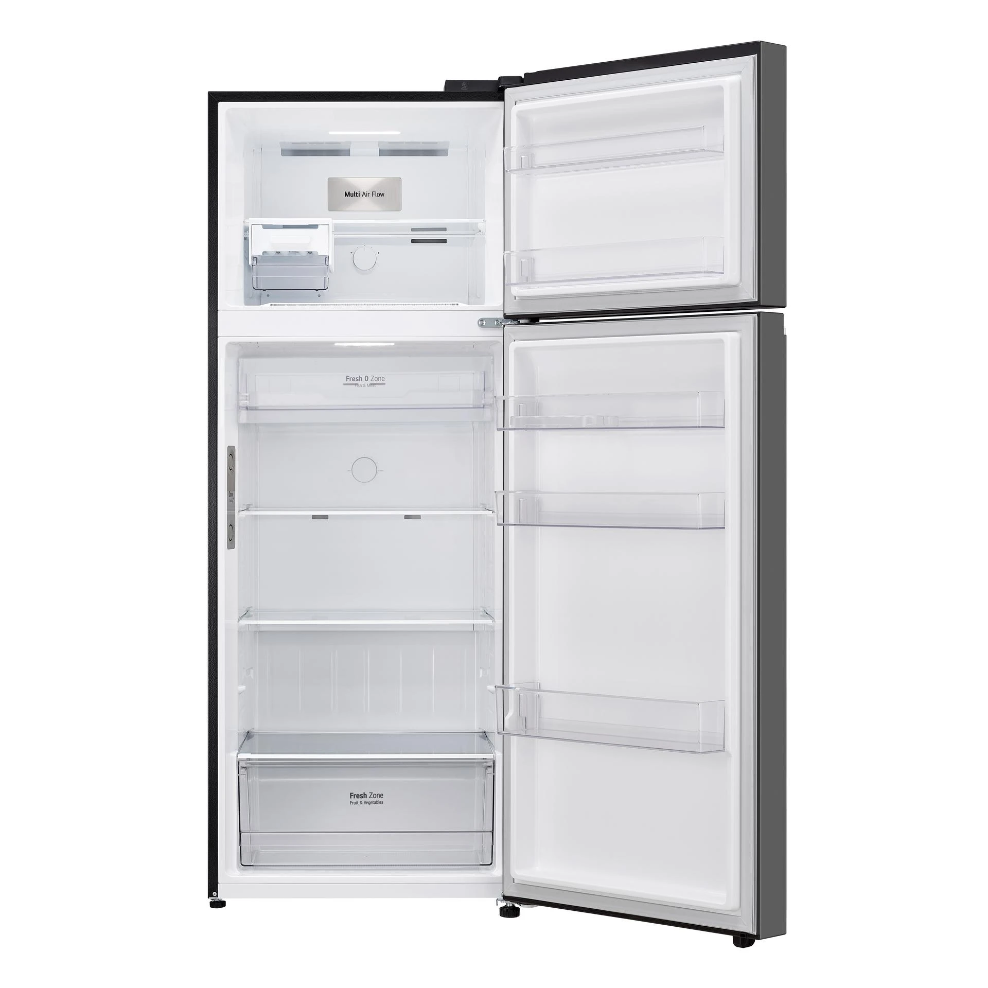 LG GL-B452PPFQ Top Mount Freezer Fridge - 461 Litres, Silver - Smart Inverter Compressor, Door Cooling+™,