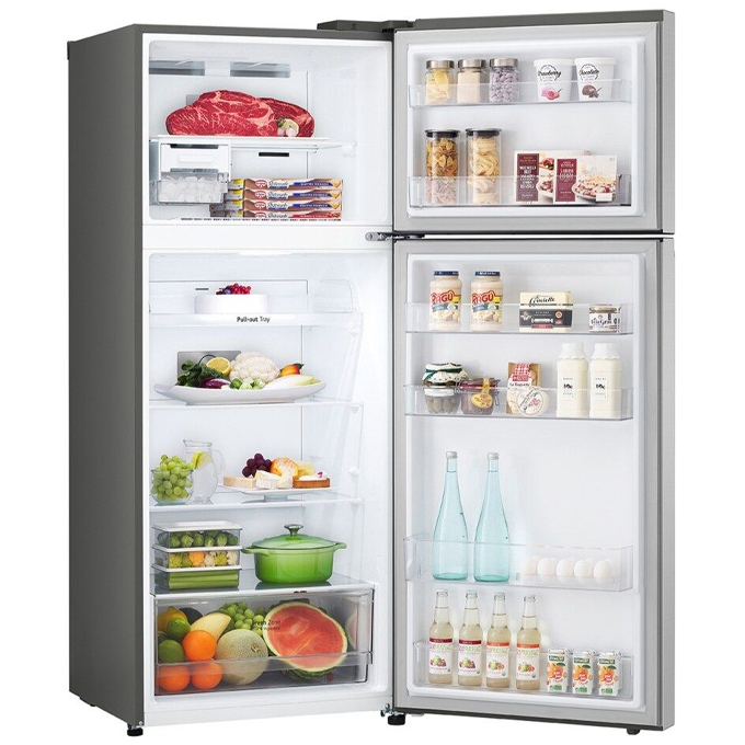 LG GN-B472PLMB Top Mount Freezer Fridge, 375L - Smart Inverter Compressor, LinearCooling™, DoorCooling+™
