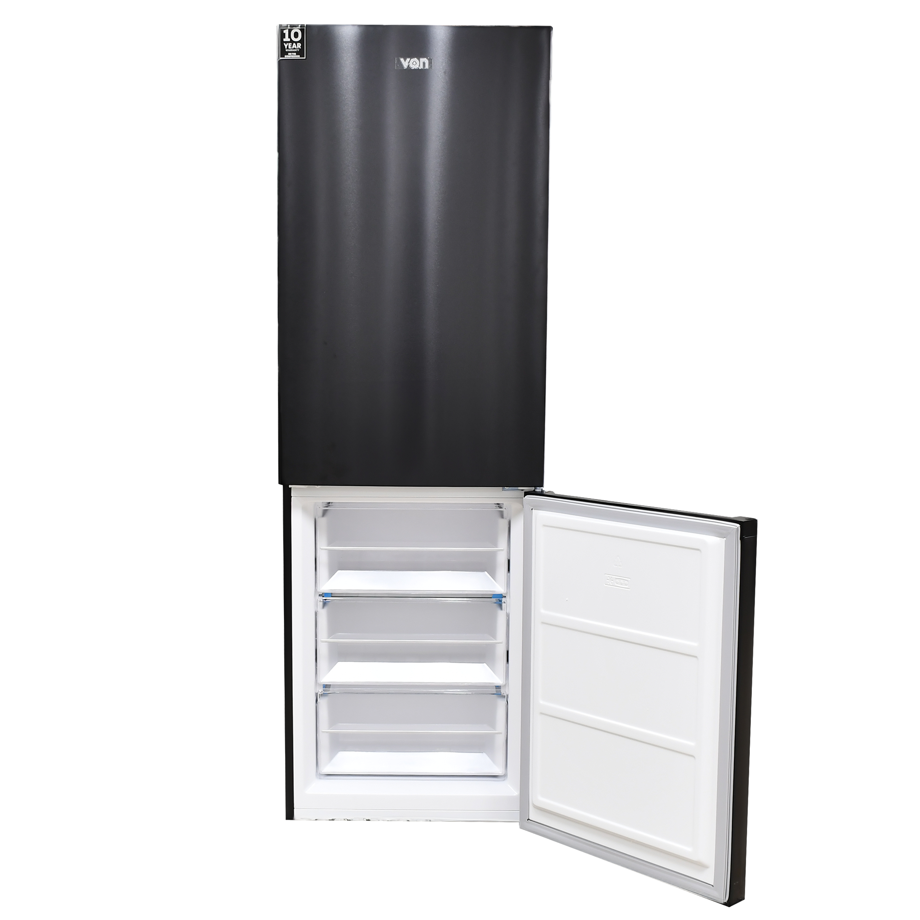 VON VRB-327NVAK/NRAK, Bottom Mount Freezer Fridge- 327L