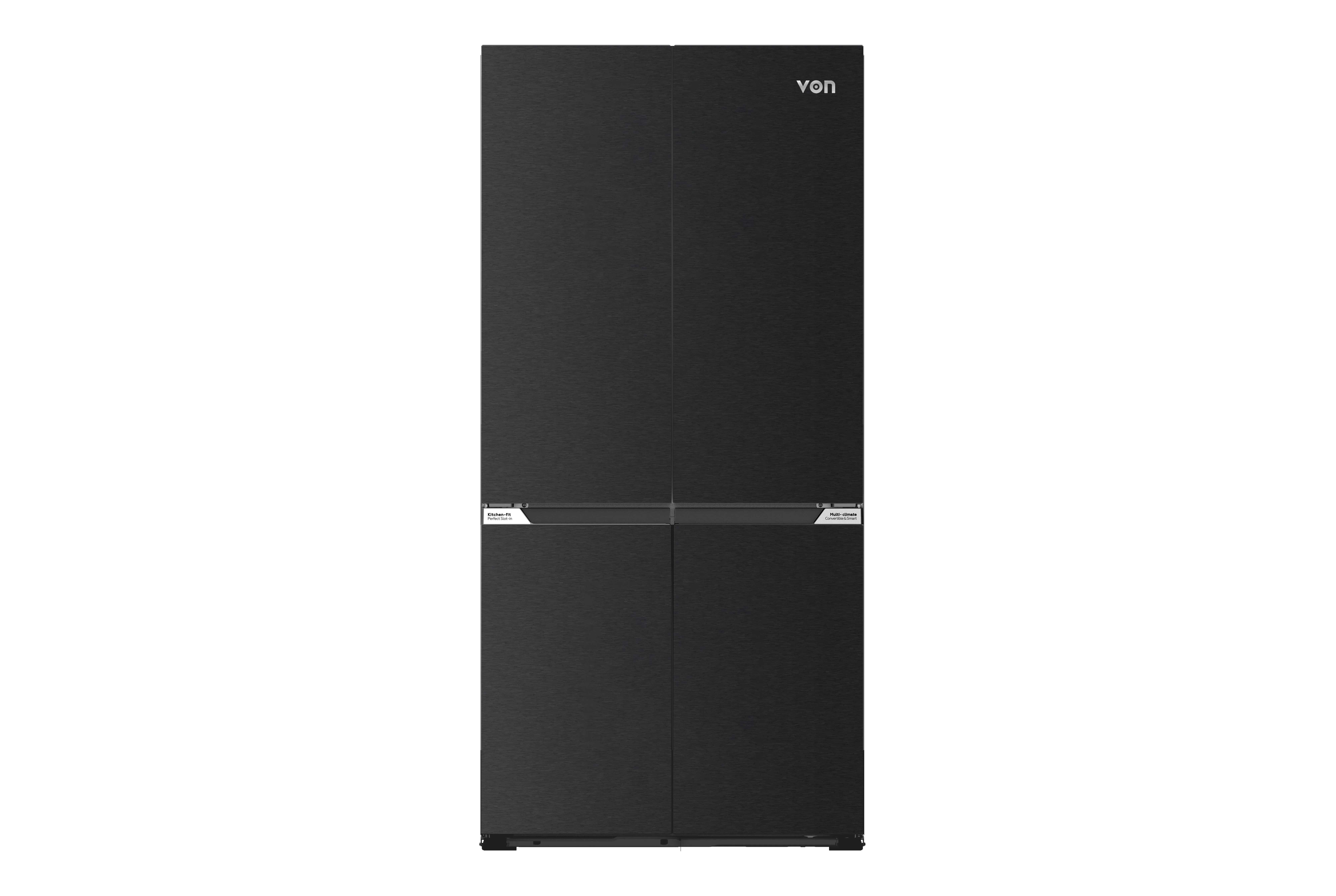 VON VRF-505NVAK Four Door Fridge 505l - Dark Inox
