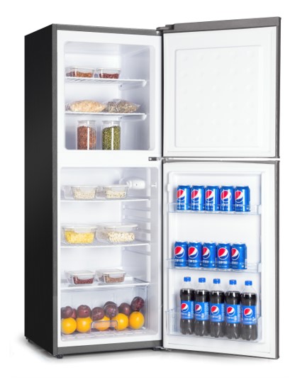 VON VRT-196DRHX Double Door Fridge, Top Mount Freezer- 195L