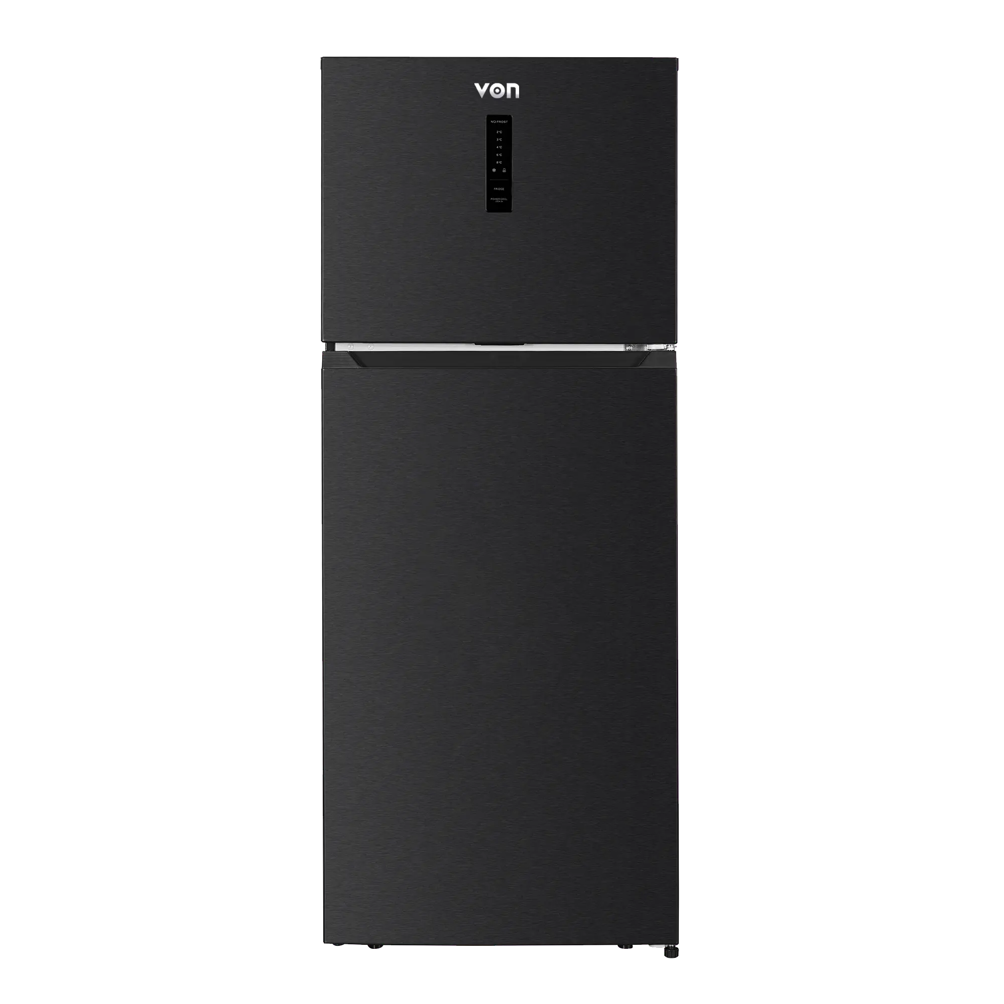 VON VRT-420NVAK Double Door Fridge, Top Mount Freezer, No Frost- 415L