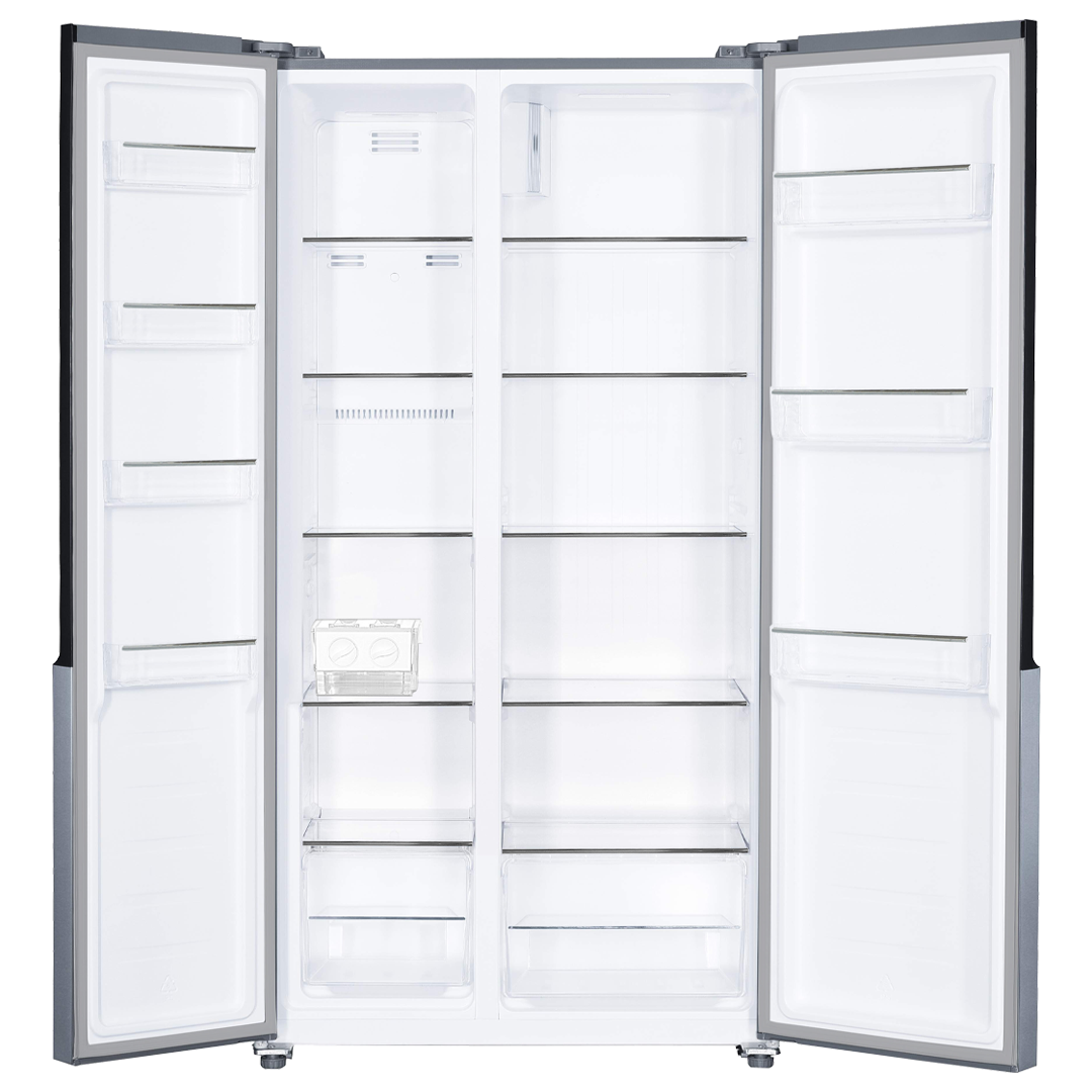 VON VRZ-529NVAK Side By Side Fridge 529L Black Glass